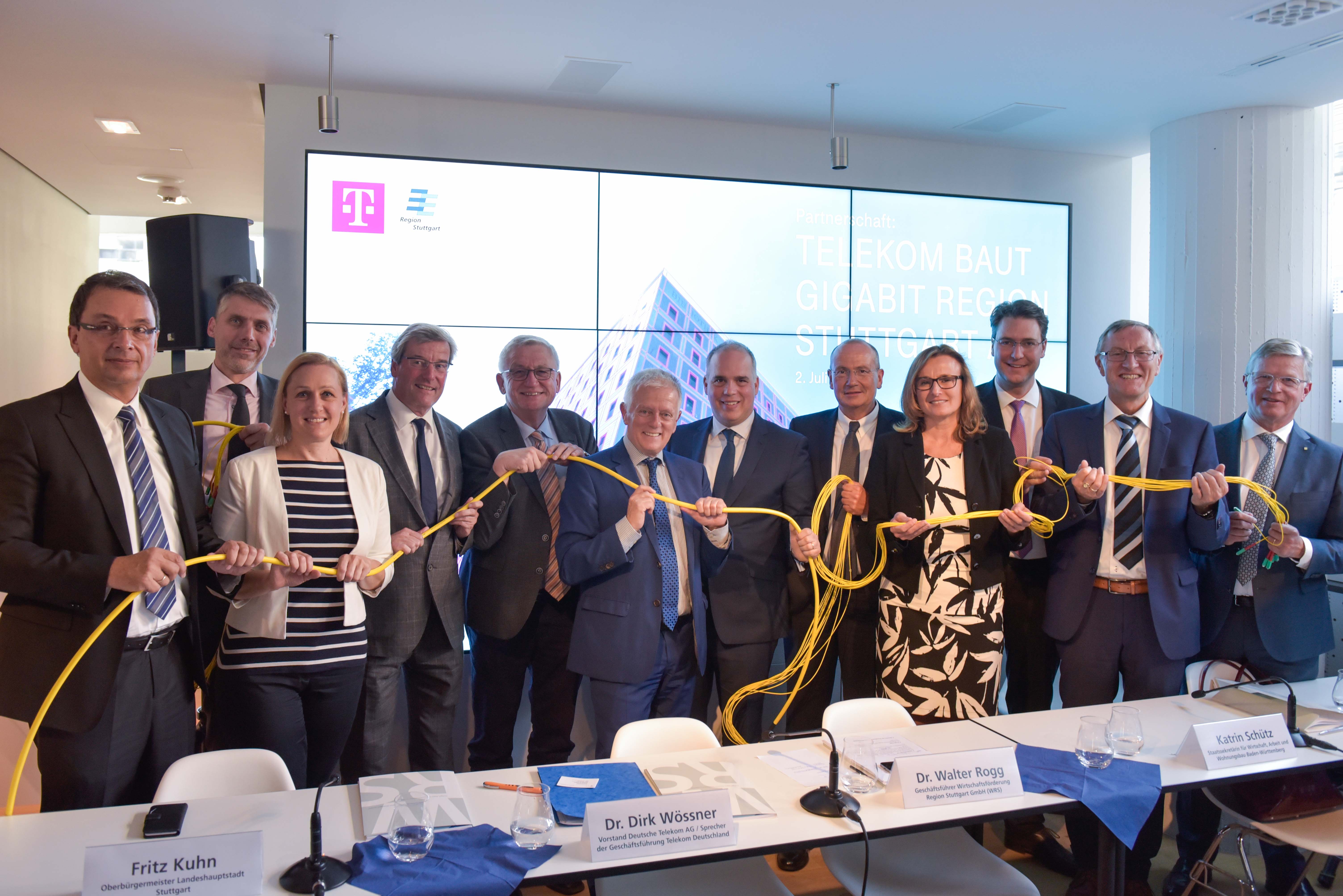 Glasfaserausbau sichert Gigabit-Netz in der Region Stuttgart