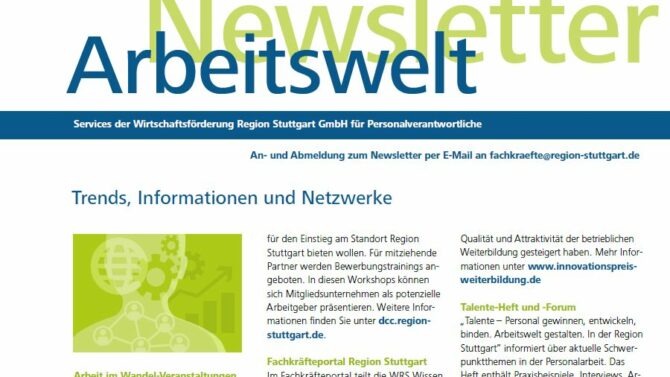 WRS-Arbeitswelt-Newsletter Ausgabe 2-2018